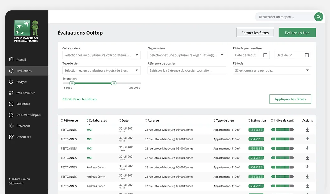 ooftop Projet UX Design BNP Paribas